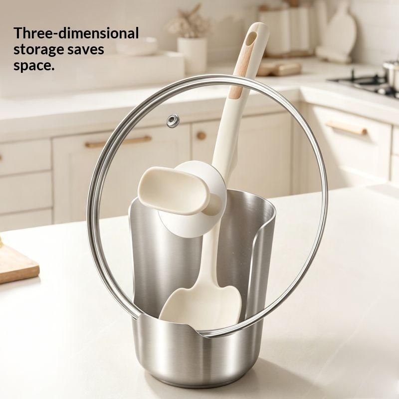 2-in-1ステンレス製スプーン置き兼鍋蓋スタンド。BPAフ - Kitchen Gadgets Organizer のレビューと価格
